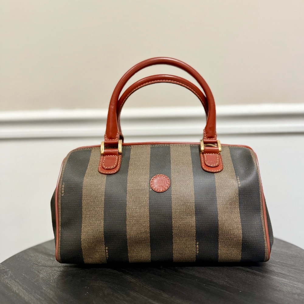 Fendi Vintage Pequin Handle Bag